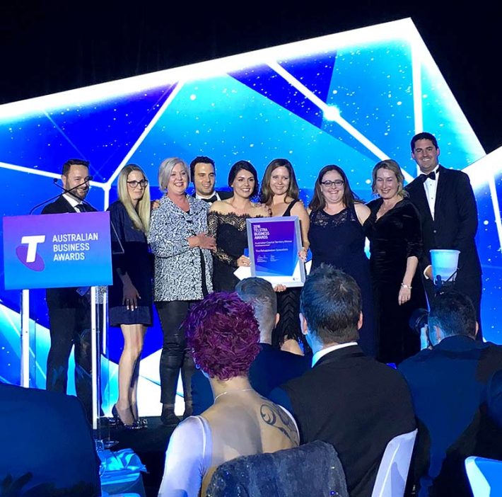 WINNERS of the 2016 Telstra Small Business of the Year Award – ACT