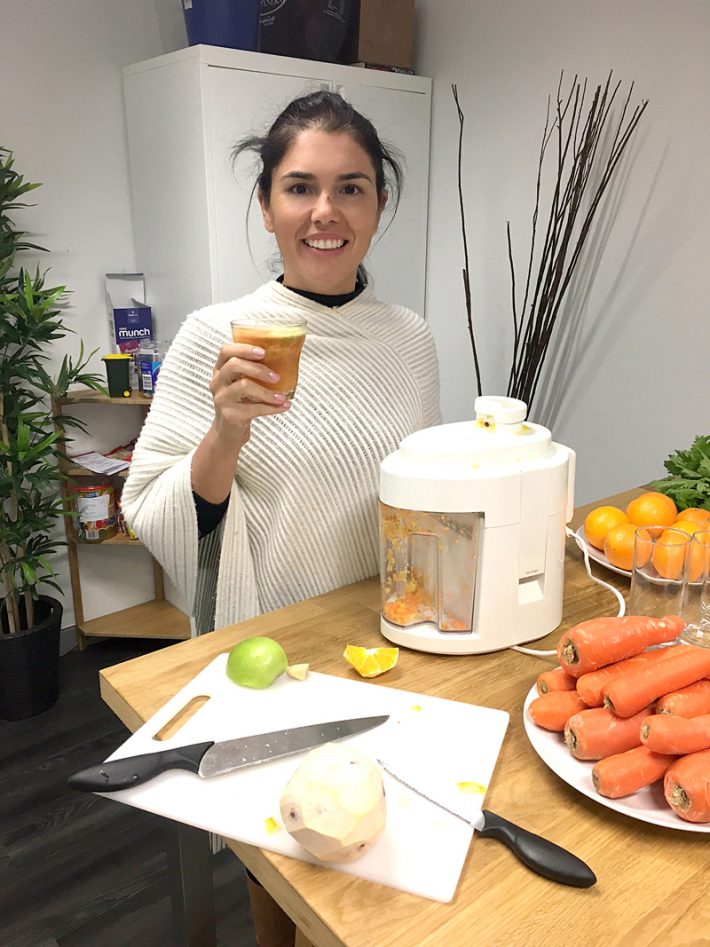Getting our juice on and beating the winter blues…